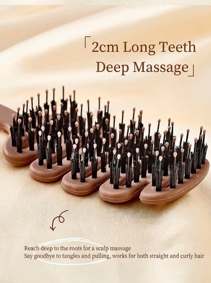 Boar bristle massage hair care volumizing styling comb