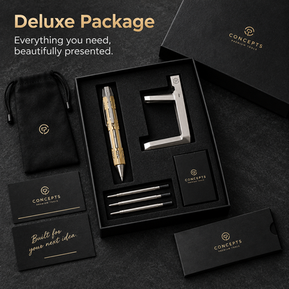 ✒️ Hancept Zero MK2 Mechanical Pen – Precision Metal Writing Tool with Stand & 3 Refills 🎁