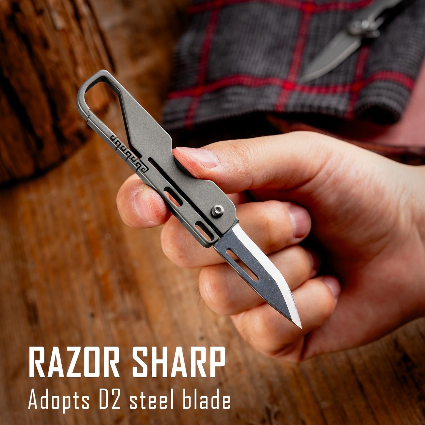 TC4 titanium alloy EDC folding knife