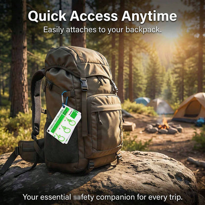 Waterproof Outdoor Knots Reference Guide – 23 Rope Knots Pocket Card Set with Storage Clip for Camping, Boating & Emergency Survival
