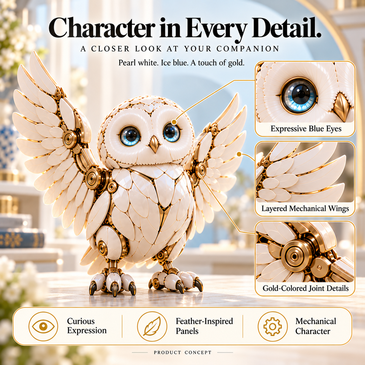 🦉 2-in-1 Transforming Mechanical Owl Egg – A Surprise to Unfold, a Companion to Display