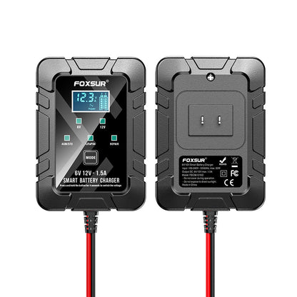 🔥🔥 Father's Day Special:FOXSUR 6V/12V 1.5A Smart Battery Charger
