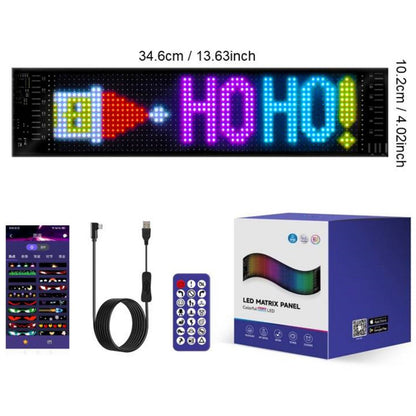 🚗🎄 Smart LED Pixel Car Display — App-Controlled Custom Text, Colors & Animations🎄