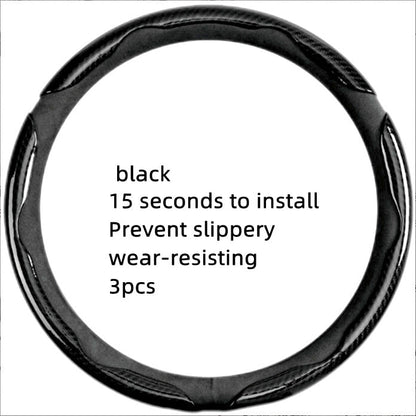 🚘Non-Slip Car Steering Wheel Cover for 15 Inch Wheels