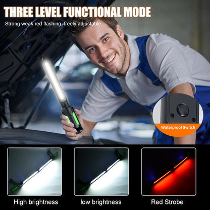 ✨2-in-1 Splicable LED Work Light – Ultra-Bright Hands-Free Lamp for Auto Repair &amp; Workshop Jobs