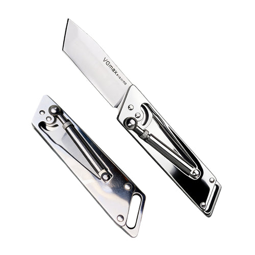 VGMAX All Stainless Steel Folding Pocket Knife