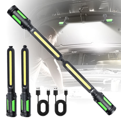 ✨2-in-1 Splicable LED Work Light – Ultra-Bright Hands-Free Lamp for Auto Repair &amp; Workshop Jobs