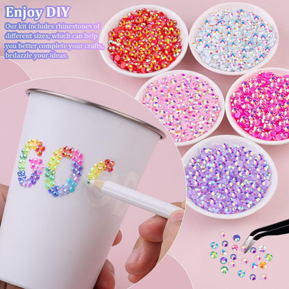 10000Pcs Resin Jelly Rhinestones for Crafting