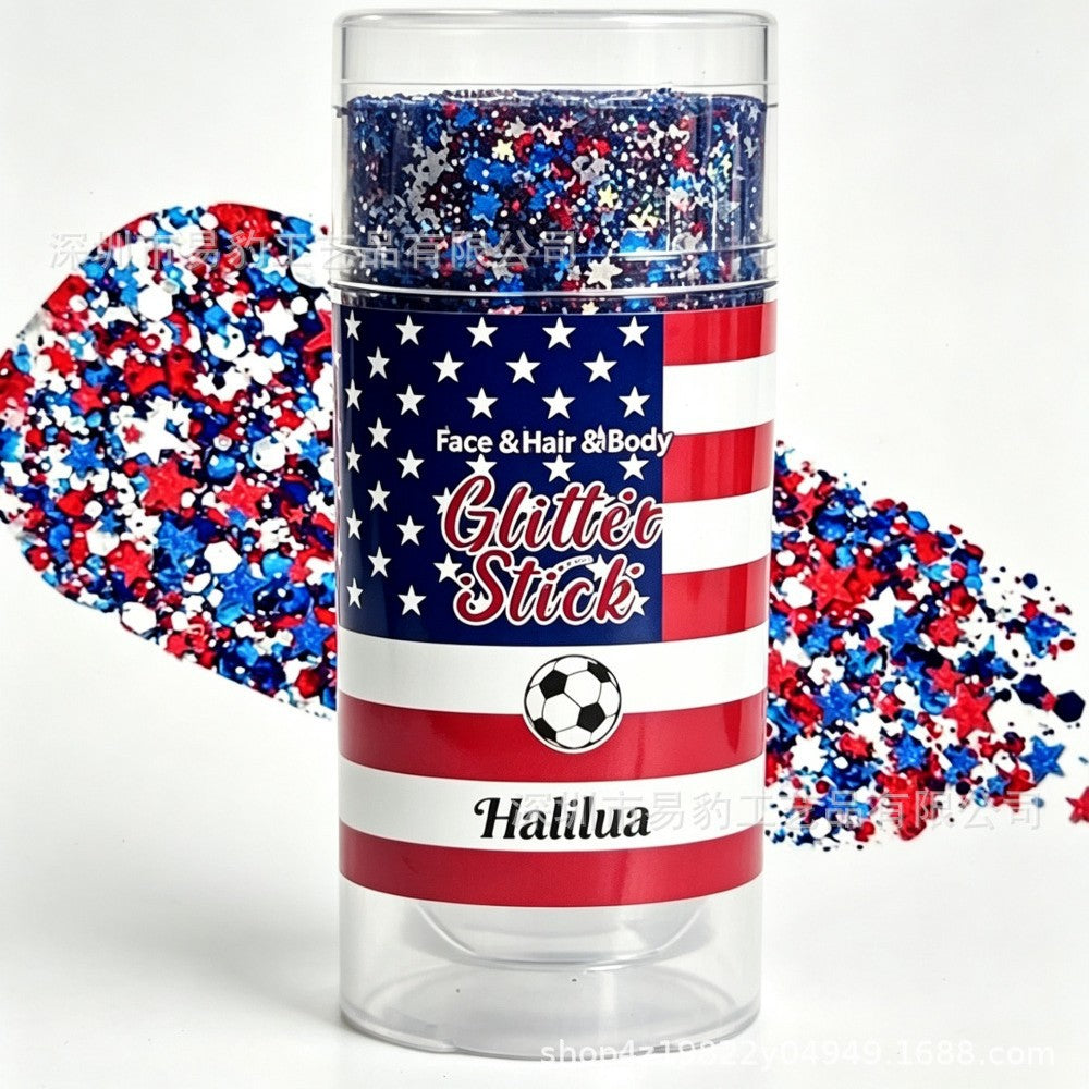 🦅4th of July Glitter Stick✨🔔Red, White & Blue Body & Hair Sparkle🔔