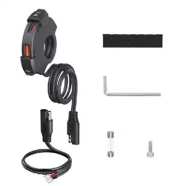 USB Socket Motorcycle USB Charger Socket 12V USB C Motorbike 48W