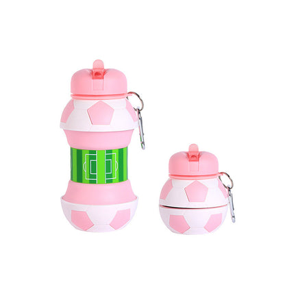 ⚽BPA-Free Football Foldable Cup, Perfect Summer Outdoor Must-Have✨