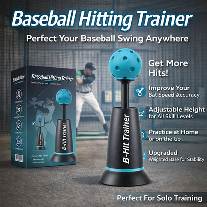 Sports Mini Baseball Tee Popper | Solo Batting Trainer & Hitting Machine for Perfect Swings