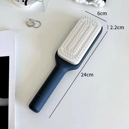 ✨ Say Goodbye To Hair-Filled Brushes — The Self Cleaning Comb Everyone’s Obsessed With! 💁‍♀️