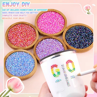 10000Pcs Resin Jelly Rhinestones for Crafting