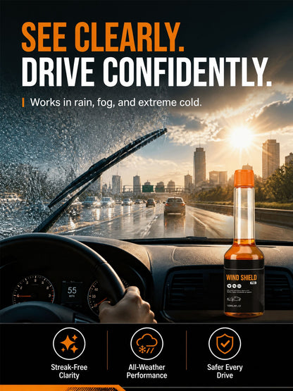 QIFOR Concentrated Windshield Washer Fluid for Car Auto Windows