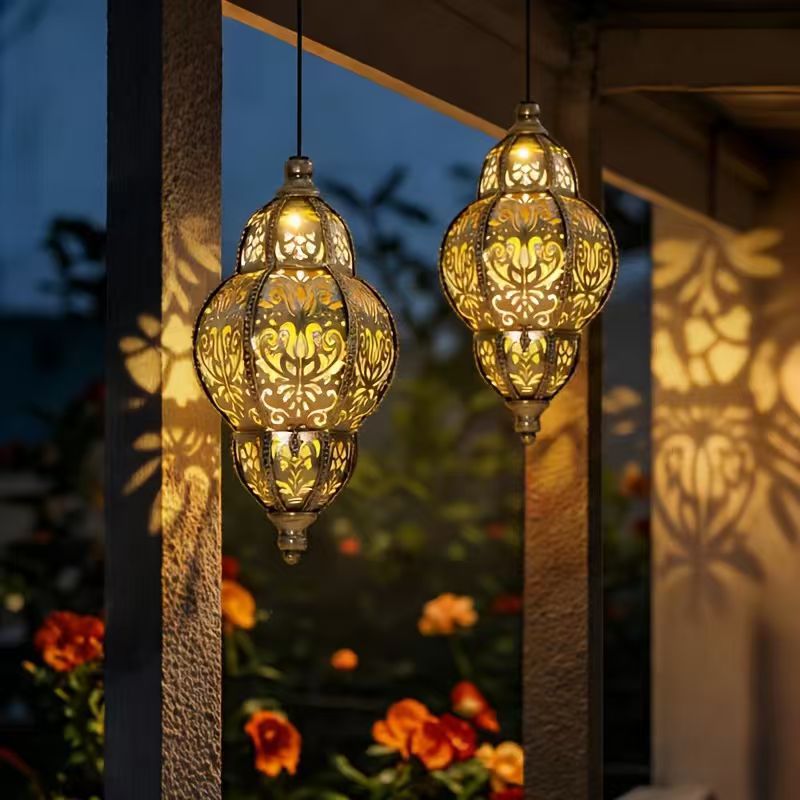 Luxury Baroque Moroccan Style Hollow Projection Lantern