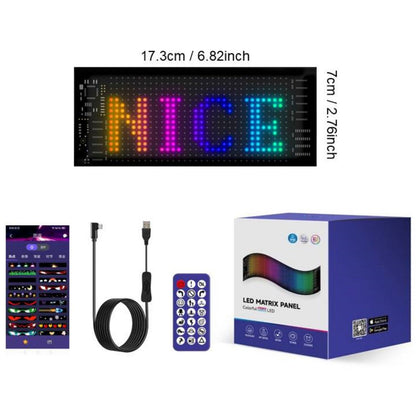 🚗🎄 Smart LED Pixel Car Display — App-Controlled Custom Text, Colors & Animations🎄