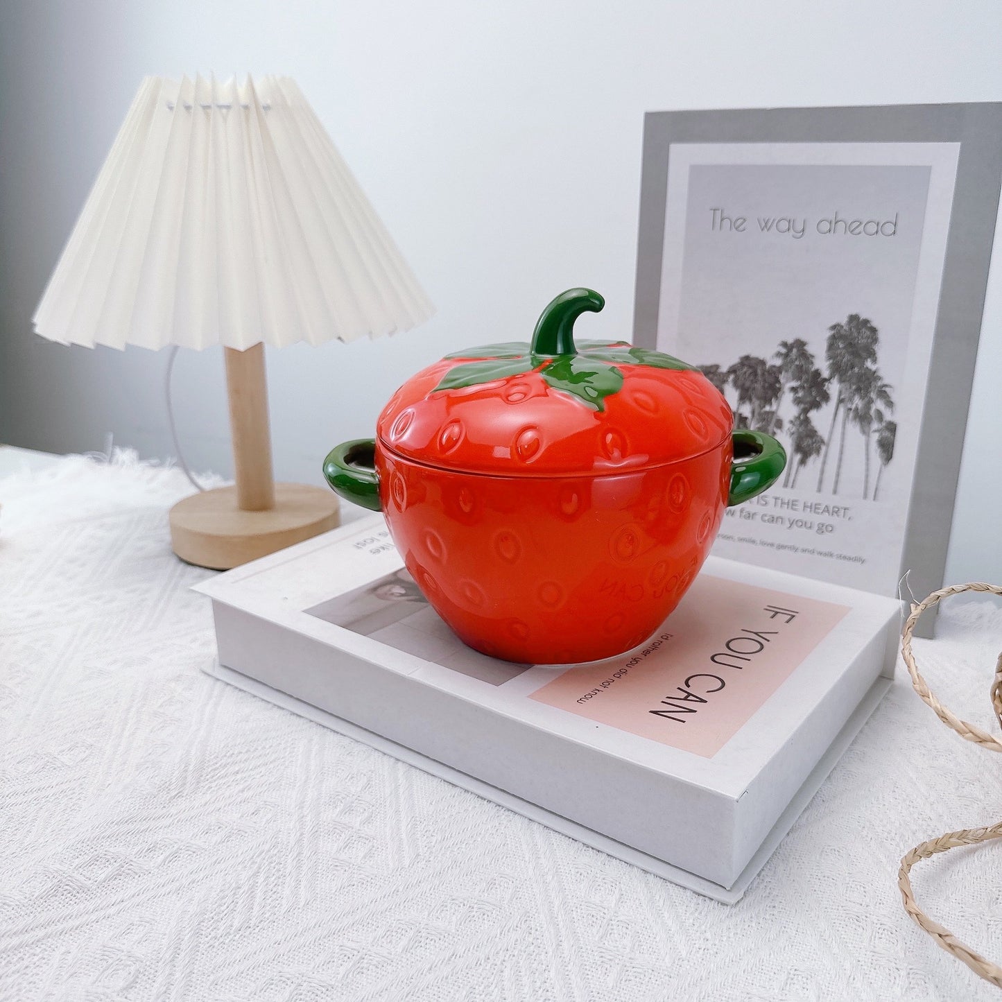 🍓 Le Creuset Mini Fruit Cocotte - 16oz Stoneware, Oven-Safe & Adorable for Baking & Serving!