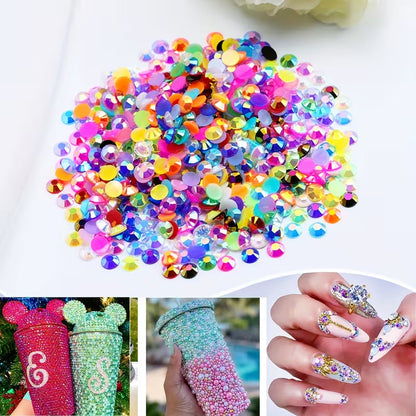 10000Pcs Resin Jelly Rhinestones for Crafting