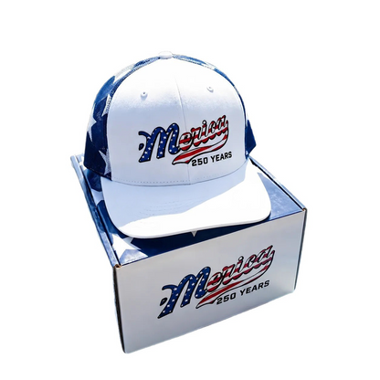Men's 250th American Anniversary Trucker Hat Patriotic USA Flag