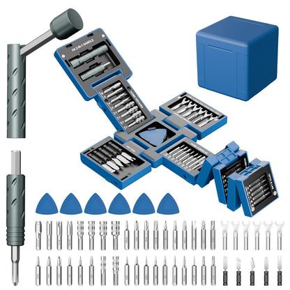 3.15' Compact Transformable Precision Tool Kit – 2-in-1 Torque Handle & Modular Electronics Repair Set