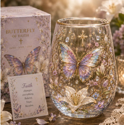 🌸🌿 Limited Edition 2026 Garden Morning Bliss Glass Tea Cup☀️☕