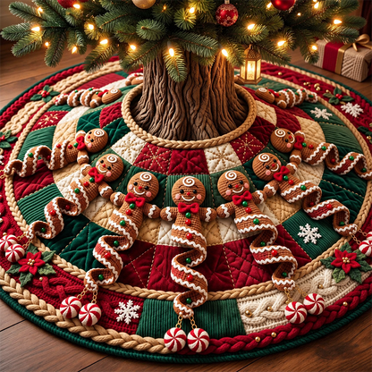 3D Optical Illusion Christmas Tree Skirt