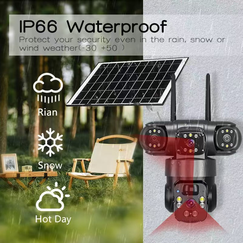 📹 6K PTZ Security Camera | 360° Coverage & Smart Tracking