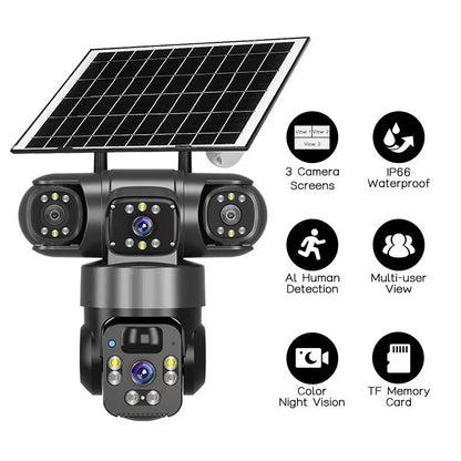 📹 6K PTZ Security Camera | 360° Coverage & Smart Tracking