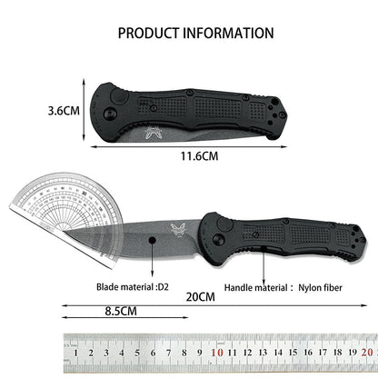 D2 Steel Tactical Folding Pocket Knife for Outdoor EDC Camping