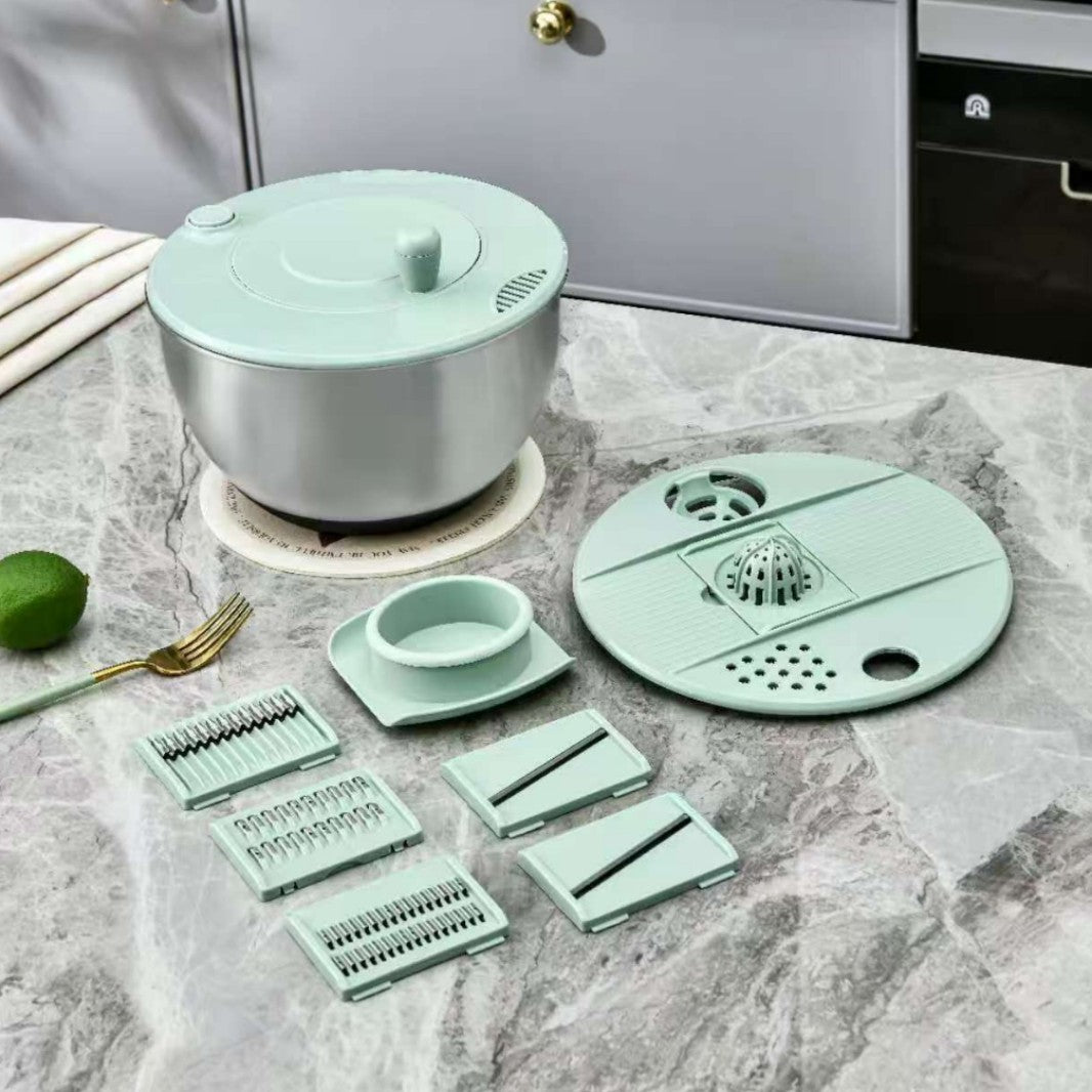 Salad Spinner Large – 2-IN-1 Vegetable & Fruit Washing Bowl
