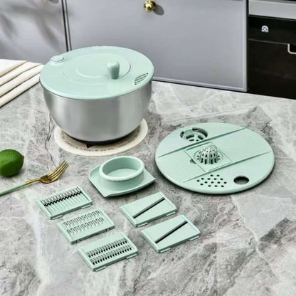 Salad Spinner Large – 2-IN-1 Vegetable & Fruit Washing Bowl