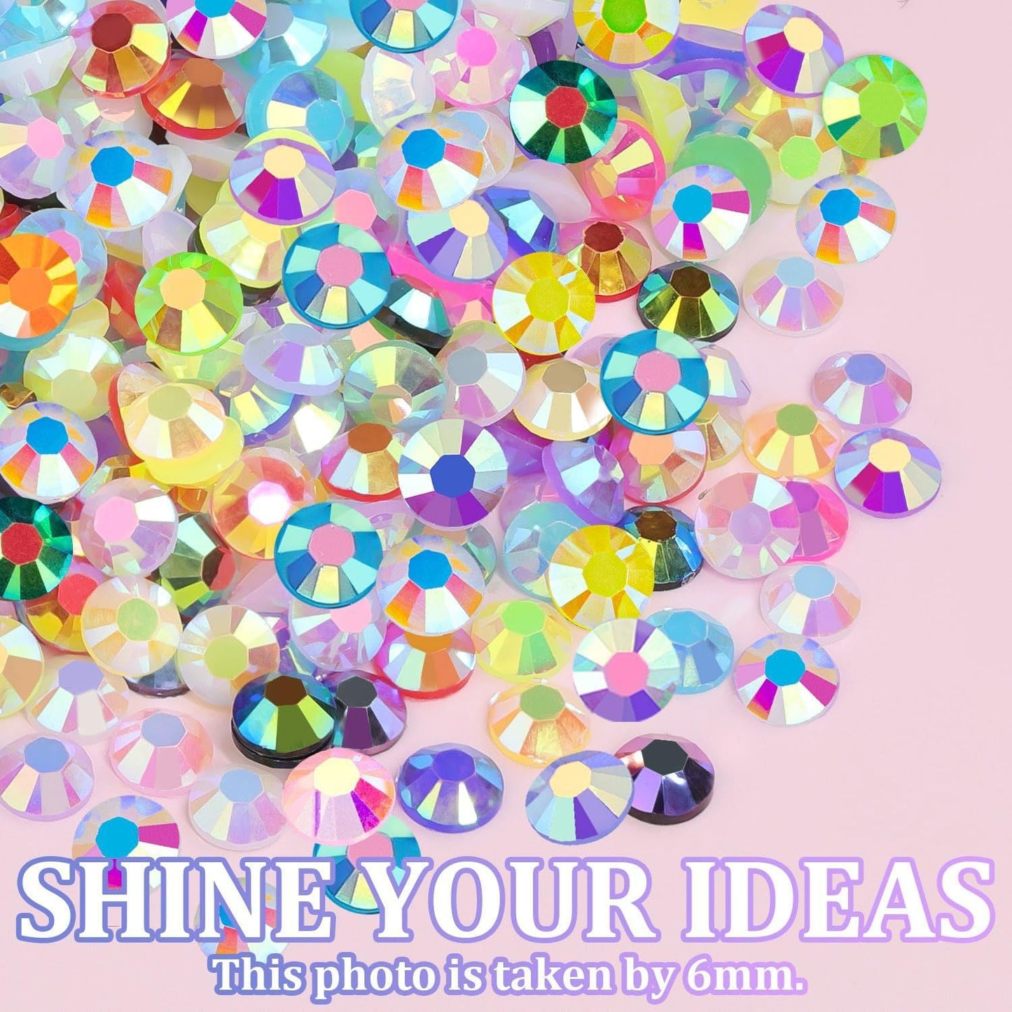 10000Pcs Resin Jelly Rhinestones for Crafting