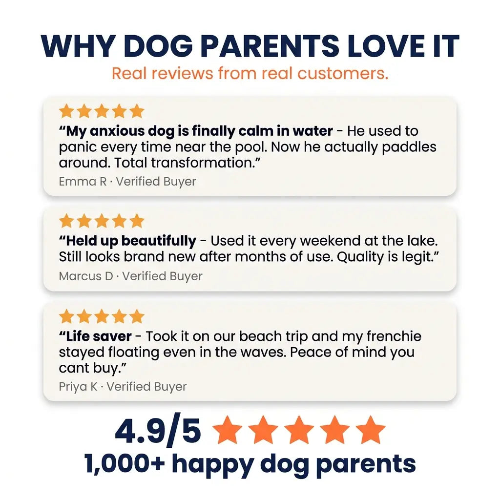 Reflective Adjustable Swimming Life Vest for Dogs
