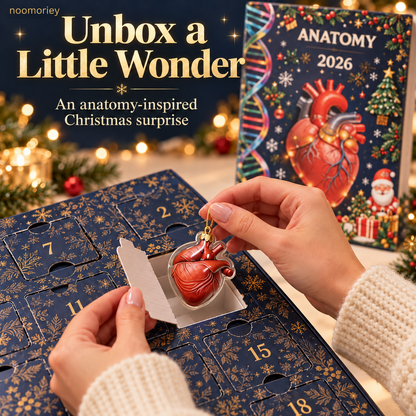 🎄 Anatomy Christmas Advent Calendar – Unique Organ-Shaped Ornaments & Holiday Surprises for Nurses, Medical Students & Science Lovers ！！！🎁