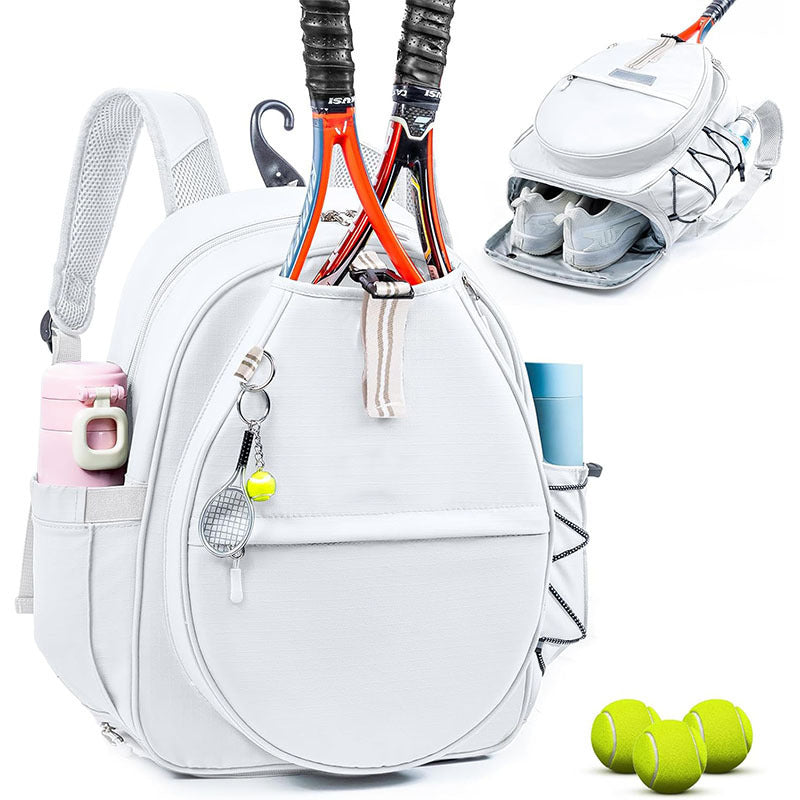 Tennis Bag with Shoe Compartment, Tennis Backpack for 2 Rackets
