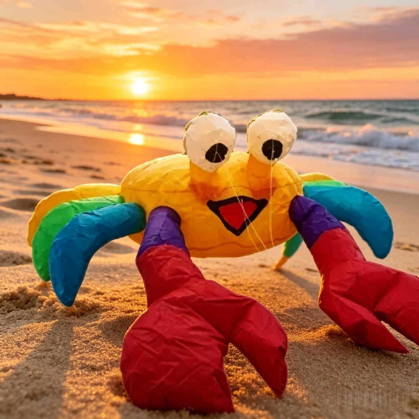 🦀 Bouncing Buddies: The Side-Scurrying Sand Crabs!