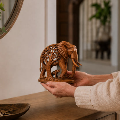 Elephant Family Tree Sculpture