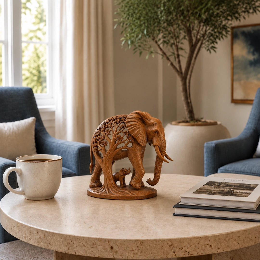 Elephant Family Tree Sculpture