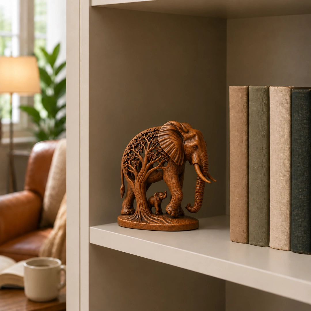 Elephant Family Tree Sculpture