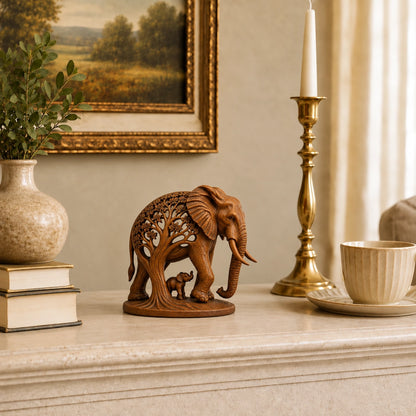 Elephant Family Tree Sculpture