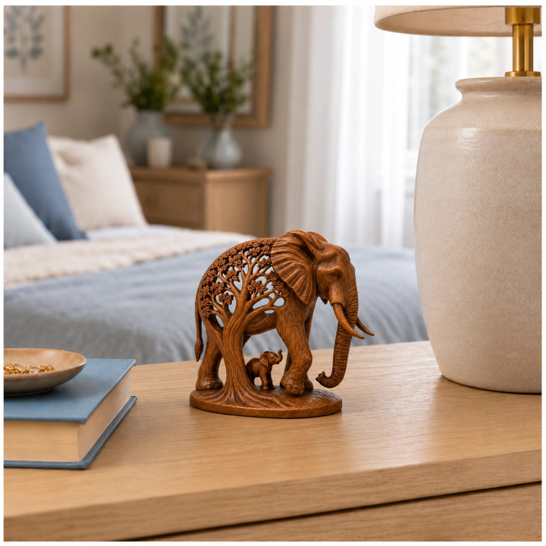 Elephant Family Tree Sculpture