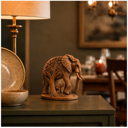 Elephant Family Tree Sculpture