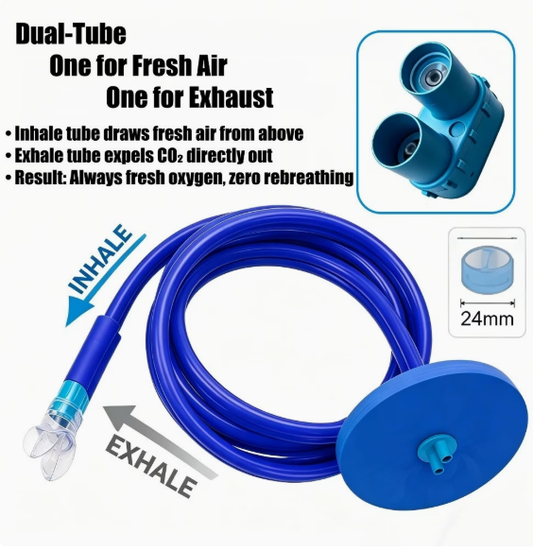 ✨Flexible Floating Snorkel Tube – Safe &amp; Comfortable for Underwater Training