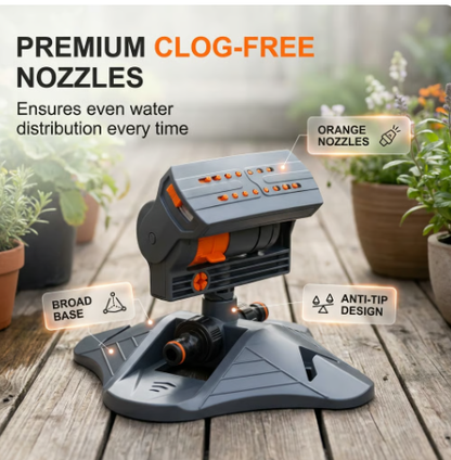 🔥2026 Hot Sale - 💦 360° Adjustable Oscillating Sprinkler – Full Coverage Lawn Watering System⚡