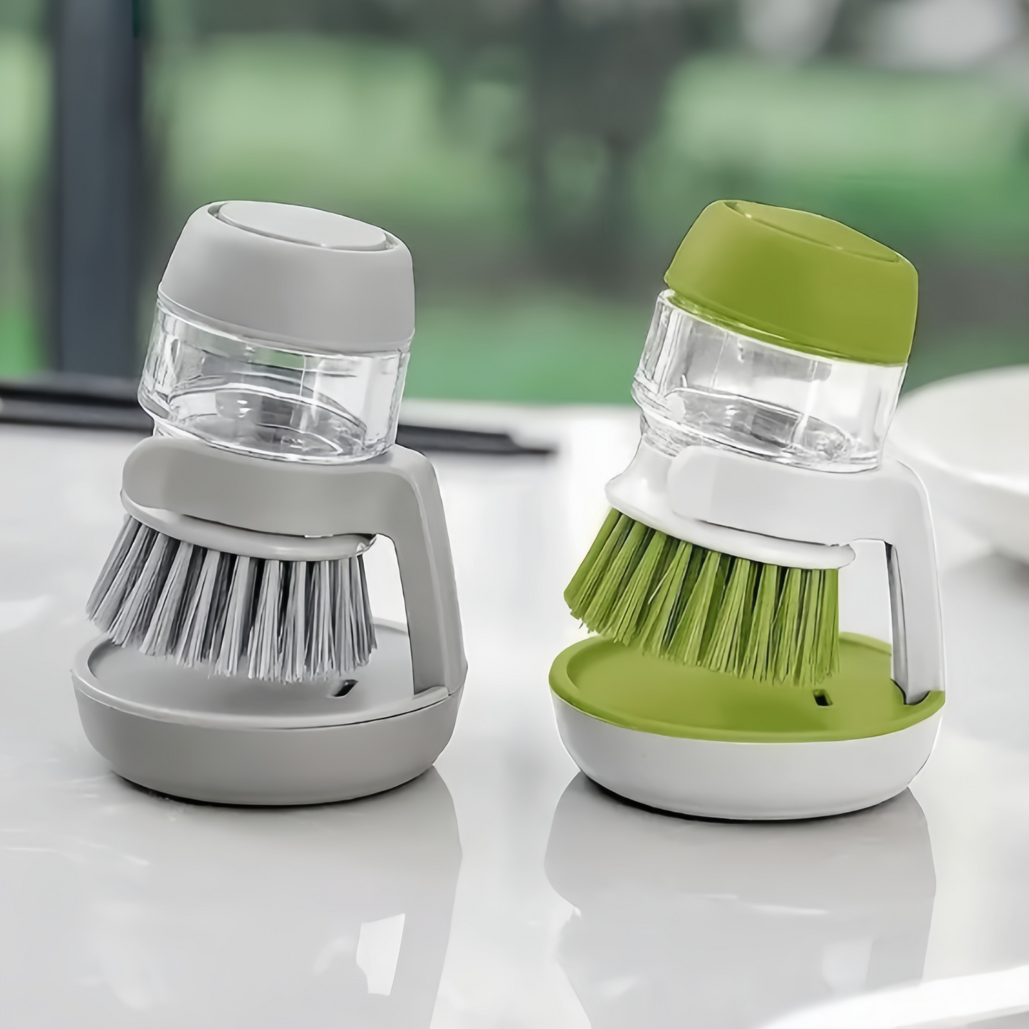 Dish Brush With Soap Dispenser