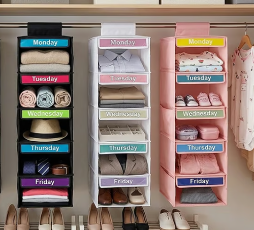 Weekly Hanging Closet Organizer