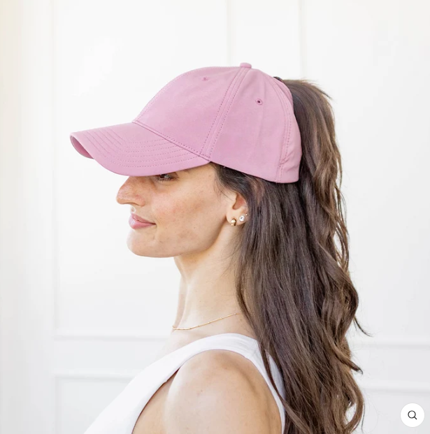 New Women's Outdoor Magnetic Ponytail Baseball Cap