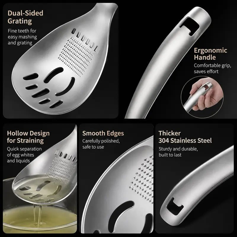 ⚡5 in 1 Stainless Steel Multifunctional Kitchen Spoon