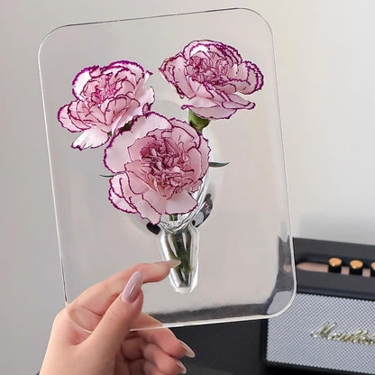 Floating Bloom Acrylic Frame Vase – Turn Simple Flowers Into Stunning Art